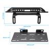 Rchobbytop RC Side Pedal 2-Pack 1:10 RC Crawler Step Pedals Heavy Duty Metal Side Board for Axial SCX10 SCX10 II 90046, Black view 2