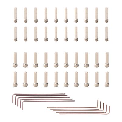Rchobbytop Steel Screw Shaft M3x2.0x12mm (20pcs) & M4x2.5x12mm (20pcs), 1.5mm (5pcs) & 2mm (5pcs) Hex Key for Axial RC4WD HPI Arrma MST Team Associated Traxxas RC Crawler Truck Buggy