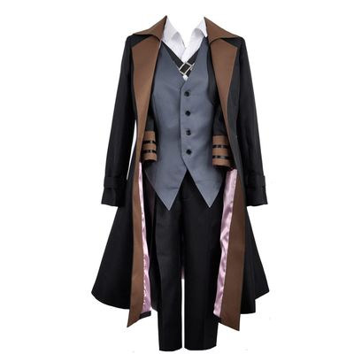 Weixu Cosplay Costume Long Trench Outfit Halloween Party Suit Women XS