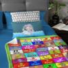 Frazzels Blanket Decorated with Sight Words from Fry - 51 to 100-50" x 60" view 3