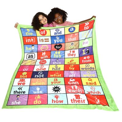 Frazzels Sight Word Blanket - FRY's 1 to 50-50" x 60"