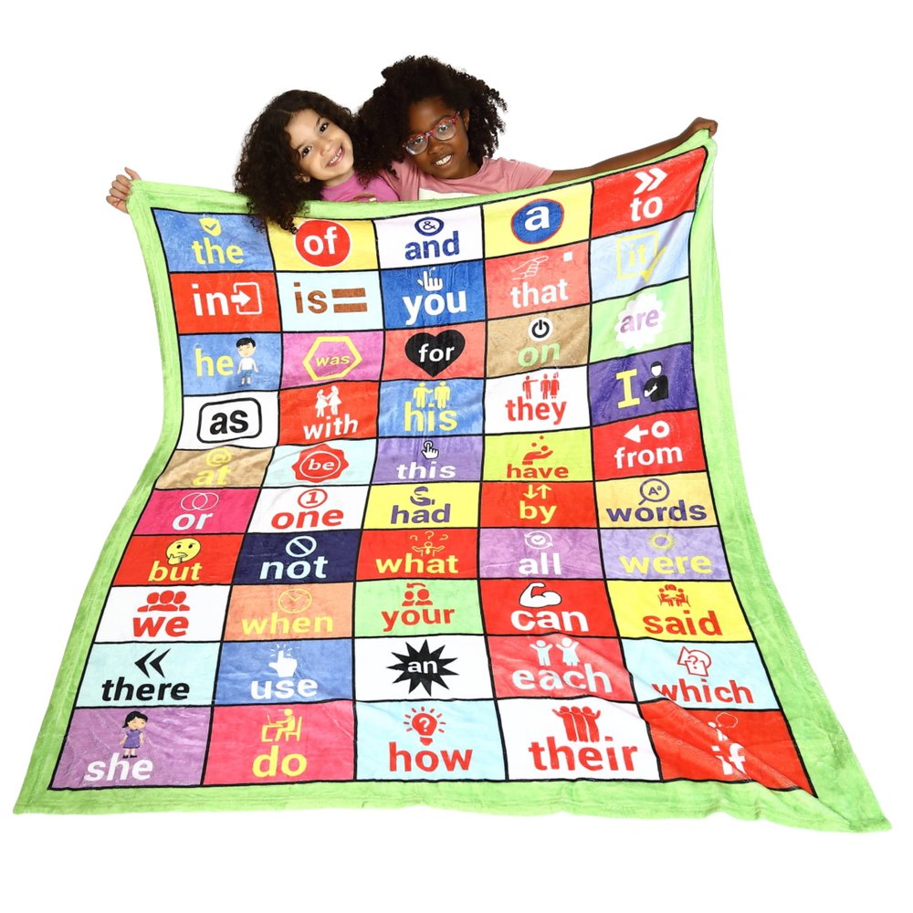 Frazzels Sight Word Blanket - FRY's 1 to 50-50" x 60"