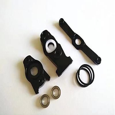 for Traxxas 1/16 Mini E-Revo Slash 4WD Summit 7043 Aluminum Steering Assembly with Bearing Black