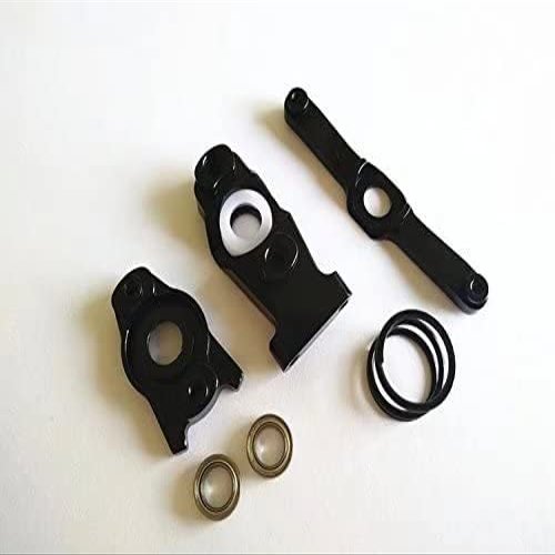 for Traxxas 1/16 Mini E-Revo Slash 4WD Summit 7043 Aluminum Steering Assembly with Bearing Black