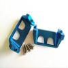 for Traxxas 1/16 Mini E-Revo Mini Rally 7037 Aluminum Servo Protector Guards - 1PR Set Blue view 2