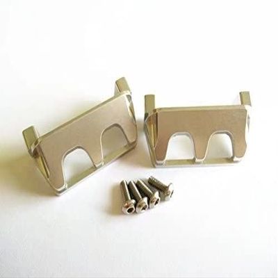 for Traxxas 1/16 Mini E-Revo Mini Rally 7037 Aluminum Servo Protector Guards - 1PR Set Silver