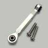 for Traxxas 1/5 XMAXX 7747 1/10 MAXX 8947 Aluminum Servo Steering Linkage Tie Rod 46MM - 1pc Silver view 2