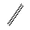 Axial 1/10 RBX10 Ryft 4WD Rock Bouncer AXI03005 Upgrade Parts Aluminum Rear Chassis Links Parts Tree - 2Pc Set Gray Silver view 1