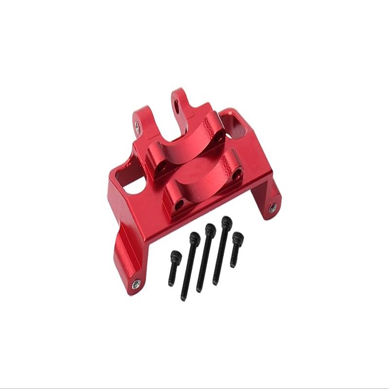 GPM For Axial 1:24 SCX24 Deadbolt AXI90081 Upgrade Parts Aluminum Servo Mount - 6Pc Set Red