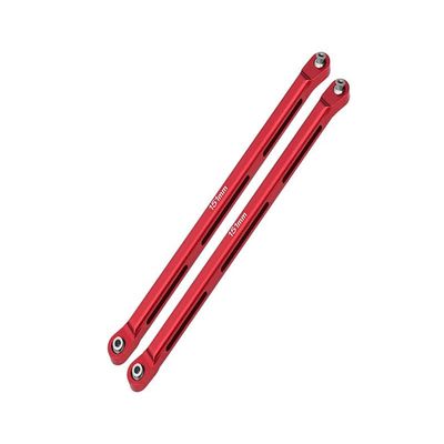 Axial 1/10 RBX10 Ryft 4WD Rock Bouncer AXI03005 Upgrade Parts Aluminum Rear Chassis Links Parts Tree - 2Pc Set Red