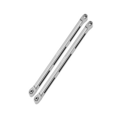Axial 1/10 RBX10 Ryft 4WD Rock Bouncer AXI03005 Upgrade Parts Aluminum Rear Chassis Links Parts Tree - 2Pc Set Silver