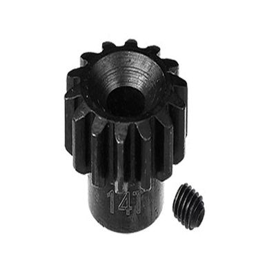 GPM For Losi 1:10 Lasernut U4 Tenacity LOS03028 / Tenacity DB Pro LOS03027V2 Upgrade Parts Harden Steel 45# 14T Pinion Gear - 2Pc Set Black