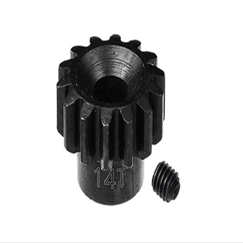 GPM For Losi 1:10 Lasernut U4 Tenacity LOS03028 / Tenacity DB Pro LOS03027V2 Upgrade Parts Harden Steel 45# 14T Pinion Gear - 2Pc Set Black
