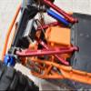 Axial 1/10 RBX10 Ryft 4WD Rock Bouncer AXI03005 Upgrade Parts Aluminum Front Upper & Lower Chassis Links Parts Tree - 4Pc Set Blue view 4