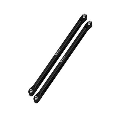 Axial 1/10 RBX10 Ryft 4WD Rock Bouncer AXI03005 Upgrade Parts Aluminum Rear Chassis Links Parts Tree - 2Pc Set Black
