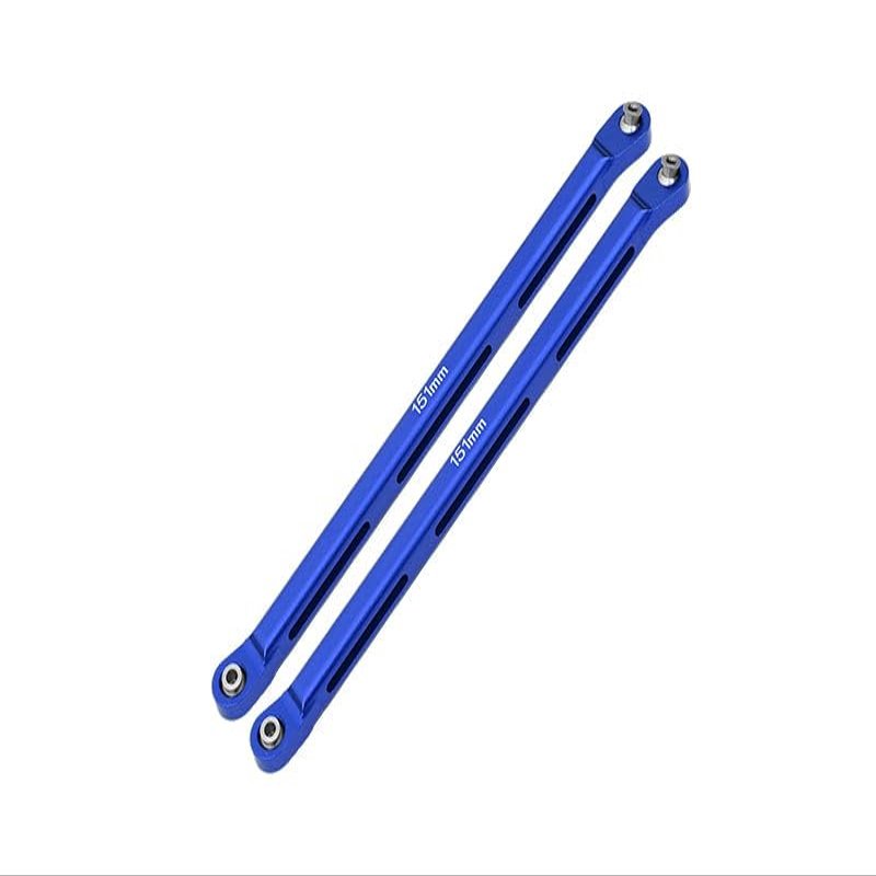 Axial 1/10 RBX10 Ryft 4WD Rock Bouncer AXI03005 Upgrade Parts Aluminum Rear Chassis Links Parts Tree - 2Pc Set Blue