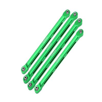 Axial 1/10 RBX10 Ryft 4WD Rock Bouncer AXI03005 Upgrade Parts Aluminum Front Upper & Lower Chassis Links Parts Tree - 4Pc Set Green