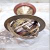 Vimal Nautical Brown Antique Brass Armillary Nautical Marine Sphere World Globe Size Height 8 Inch Approx Diameter: 5 inches Approx view 4