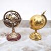 2 Piece Brown Antique Brass Armillary Nautical Marine Sphere World Globe Size Height 8 Inch Approx Diameter: 5 inches Approx view 1