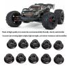 Dilwe RC Tire Nut, 10 Pcs Iron Lock Tire Nut M5 Flange Locking Lug Nuts for RC Model Car, Self-Tightening M5 Wheel Hardware RC Accessories(Black) view 3