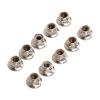 Dilwe RC Tire Nut, 10 Pcs Iron Lock Tire Nut M5 Flange Locking Lug Nuts for RC Model Car(Silver) view 1