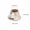 Dilwe RC Tire Nut, 10 Pcs Iron Lock Tire Nut M5 Flange Locking Lug Nuts for RC Model Car(Silver) view 3