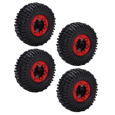 Dilwe 4 Pcs RC Rubber Tires Set, 1/10 RC Car Parts, 128mm, RC Soft Rubber Tires for Racing, for LOSI 1 10 for Lasernut U4, etc., RC Off Road On Road Car RC Accessories