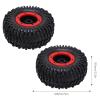 Dilwe 4 Pcs RC Rubber Tires Set, 1/10 RC Car Parts, 128mm, RC Soft Rubber Tires for Racing, for LOSI 1 10 for Lasernut U4, etc., RC Off Road On Road Car RC Accessories view 4