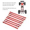 RC Car Link Rod Kit,8pcs RC Link Rod Linkage Set High Strength M3 Aluminum Alloy Wheelbase Connecting Rod for Axial SCX10 RC Crawler Car(X006R red) view 4