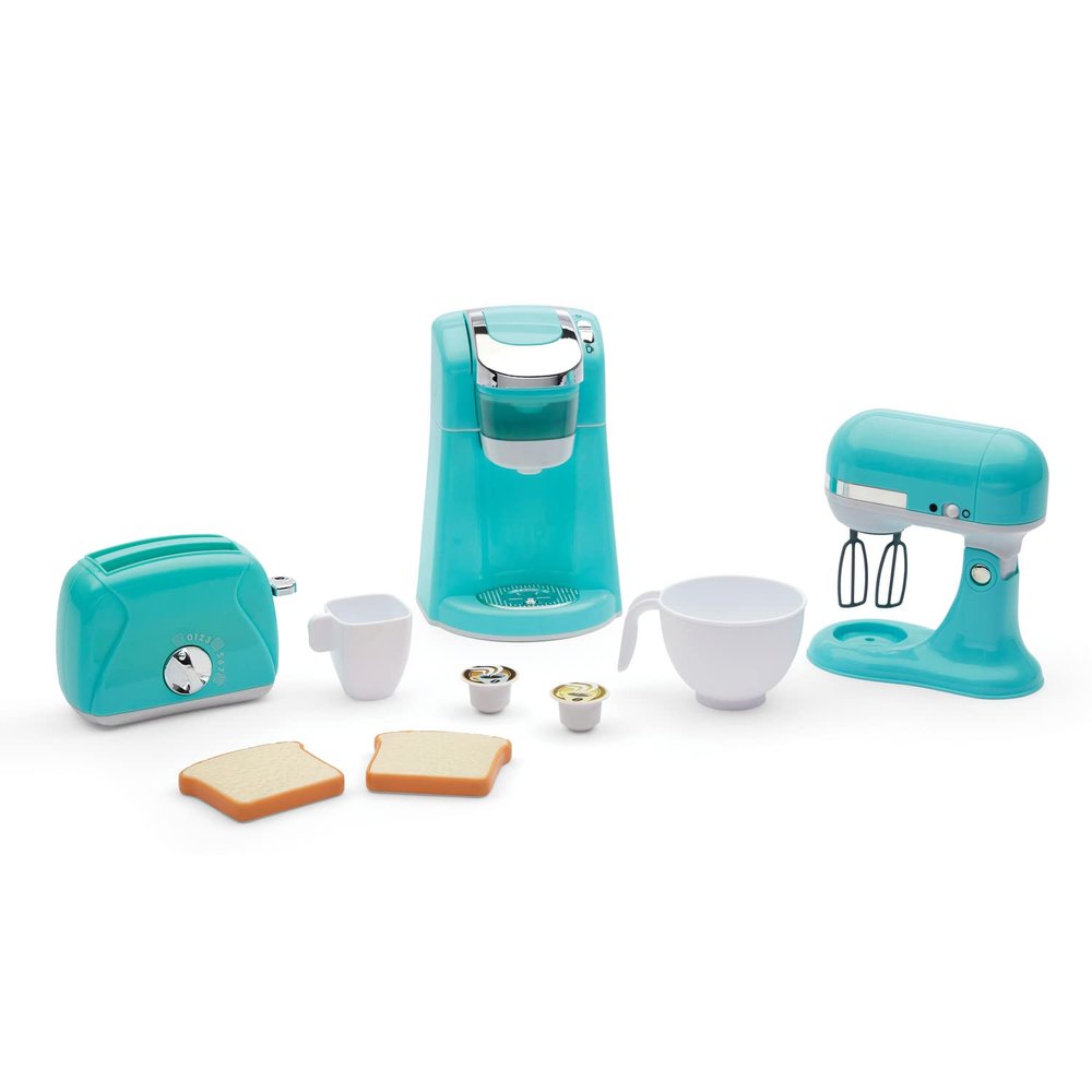 Kidoozie Trendy Kitchen Trio, Set of 3 Realistic Toy Kitchen Appliances for Pretend Play; Children Ages 3+