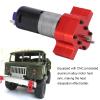Dilwe RC Motor Gear Box Set, RC Transmission Gear Box with 370 Motor Upgrade Parts for WPL B1 B?1 C14 C?14 1/16 Truck(Red) view 3