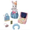 Calico Critters Snow Rabbit Mother's Weekend Travel Set, Dollhouse Playset with Figure and Accessories view 1