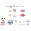 Calico Critters Tuxedo Cat Girl's Party Time Playset, Dollhouse Playset with Figure and Accessories view 3