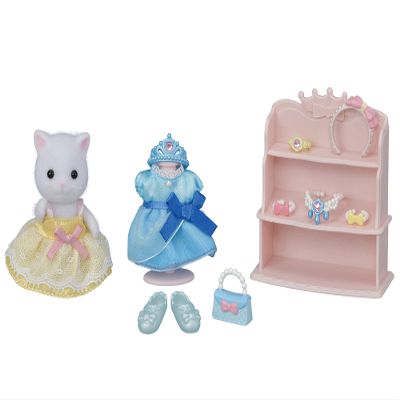 Calico Critters Princess Dress Up Set, Dollhouse Playset with Figure and Accessories