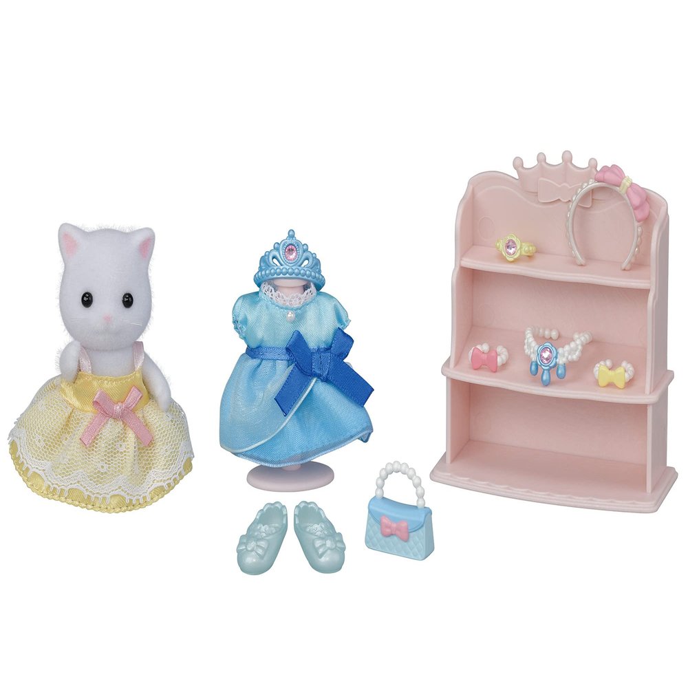 Calico Critters Princess Dress Up Set, Dollhouse Playset with Figure and Accessories