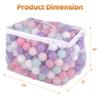 BalanceFrom Play Pit Balls Toy Set for Kids with Mesh Bag, Rainbow or Pastel Colors  Crush-Proof Plastic for Ball Pits, Playhouses, Bounce Houses, Pools, Tents, and Birthday Parties view 3