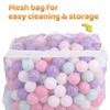 BalanceFrom Play Pit Balls Toy Set for Kids with Mesh Bag, Rainbow or Pastel Colors  Crush-Proof Plastic for Ball Pits, Playhouses, Bounce Houses, Pools, Tents, and Birthday Parties view 4