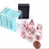 DND Dice Set - Chessex D&D Dice-16mm Festive: Pop Art & Red Limited Edition Plastic Polyhedral Dice Set-Dungeons and Dragons Dice Includes 7 Dice - D4 D6 D8 D10 D12 D20 D%, Pink, (CHX27539) view 1