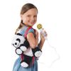 Singing Machine Portable Karaoke Machine for Kids, Plush Toy Backpack with Microphone - The Sing Along Crew, Big Pand (Black & White) - Built-In Karaoke Speaker with Songs, Sound Effects, & Recorder view 1