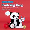 Singing Machine Portable Karaoke Machine for Kids, Plush Toy Backpack with Microphone - The Sing Along Crew, Big Pand (Black & White) - Built-In Karaoke Speaker with Songs, Sound Effects, & Recorder view 2