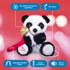 Singing Machine Portable Karaoke Machine for Kids, Plush Toy Backpack with Microphone - The Sing Along Crew, Big Pand (Black & White) - Built-In Karaoke Speaker with Songs, Sound Effects, & Recorder view 3