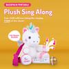 Singing Machine Portable Karaoke Machine for Kids, Plush Toy Backpack with Microphone - The Sing Along Crew, Uni Queen (White & Pink) - Built-In Karaoke Speaker with Songs, Sound Effects, & Recorder view 2