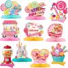 10 Pieces Candyland Party Decorations Candyland Table Decorations Lollipop Table Honeycomb Centerpieces Decor for Candy Theme Birthday Party Supplies Tables Decor Baby Shower Halloween Spooky Candy view 1