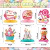 10 Pieces Candyland Party Decorations Candyland Table Decorations Lollipop Table Honeycomb Centerpieces Decor for Candy Theme Birthday Party Supplies Tables Decor Baby Shower Halloween Spooky Candy view 2