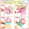 10 Pieces Candyland Party Decorations Candyland Table Decorations Lollipop Table Honeycomb Centerpieces Decor for Candy Theme Birthday Party Supplies Tables Decor Baby Shower Halloween Spooky Candy view 3