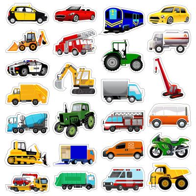 500 Pcs Truck Cartransportation Stickers for Kids Boys Construction Stickers for Toddler Teens Art Toys for Crafts with Trucks Car(Vehicle)