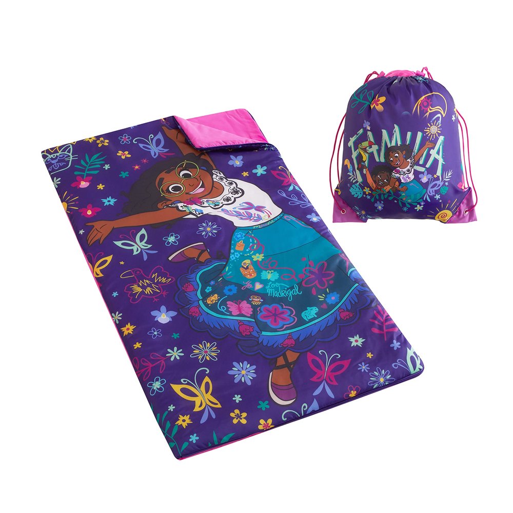 Disney Encanto Sleepover Slumber Set with Cozy Sleeping Bag & Sling Bag, Kids Travel & Sleepover Set