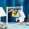 Civaner 11 Pcs Doll Garment Rack with Wooden Clothes Hanger for 18 Inch Girl Doll Clothes Mini Hangers Wardrobe Furniture Accessories for Dollhouse Baby Shower Supplies (Wood) view 4
