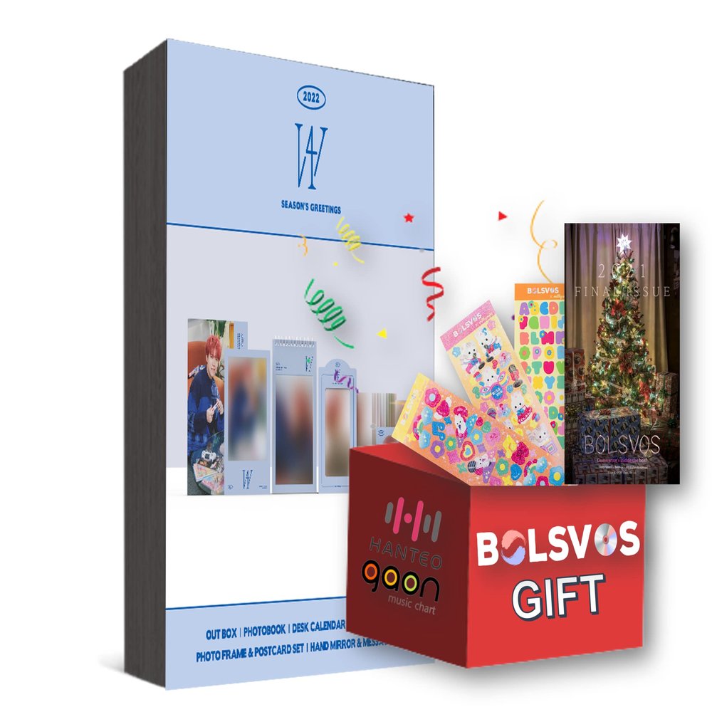 Nam Woo Hyun - 2022 Nam Woo Hyun Season's Greetings Album+BolsVos K-POP Webzine (28p), BolsVos TopLoader Stickers, Photocards