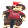 Big Plush Giant Stuffed Monkey Wears Santa Hat & Shirt - Large 4-Foot Extra-Soft Jumbo Plush Animal - 48 inches Huge Gigantic Animals - Oversized Monkeys - Hug a Santa Stuffed Animal view 2